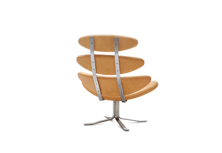 JuLanMake Thiết kế nội thất sáng tạo Nội thất CORONA LOUNGER CHAIR Ghế phòng chờ Crown - Đồ nội thất thiết kế ghế da chân quỳ