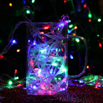 Spring Festival string light flashlights Seven colorful lights 5 m 10m Decorative Neon Hanging Lights Full Of Stars Light Bulbs New Year Inserts of Electric Tree Lamp