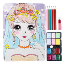 Princess makeup toy coloring painting children makeup girl toy birthday gift female treasure 4-6-7-10 years old