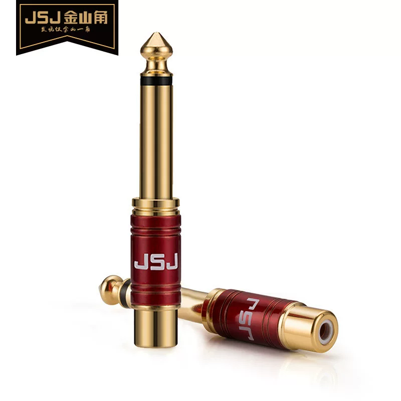 6.5 rẽ bông sen đầu cắm 6.5 rẽ bộ chuyển đổi RCA micrô tụ điện micrô không dây micrô kết nối với bộ khuếch đại loa - Micrô