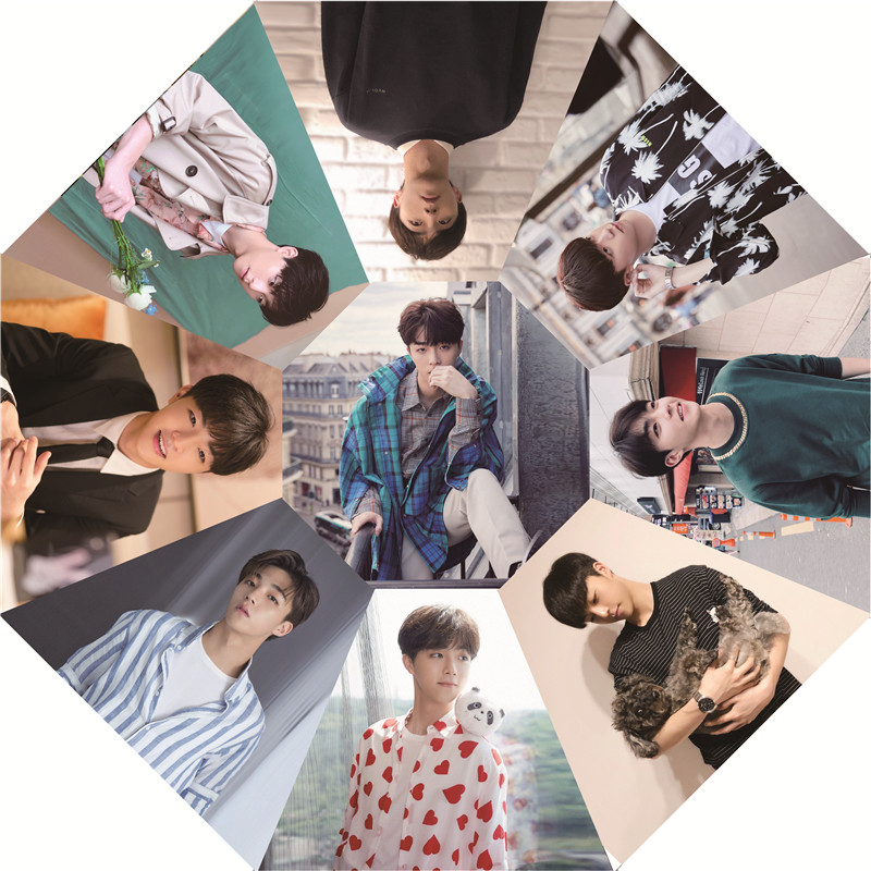 Idol trainee Chen Linongqing umbrella star surrounding Nongtang fans should help custom vinyl sunshade umbrellas