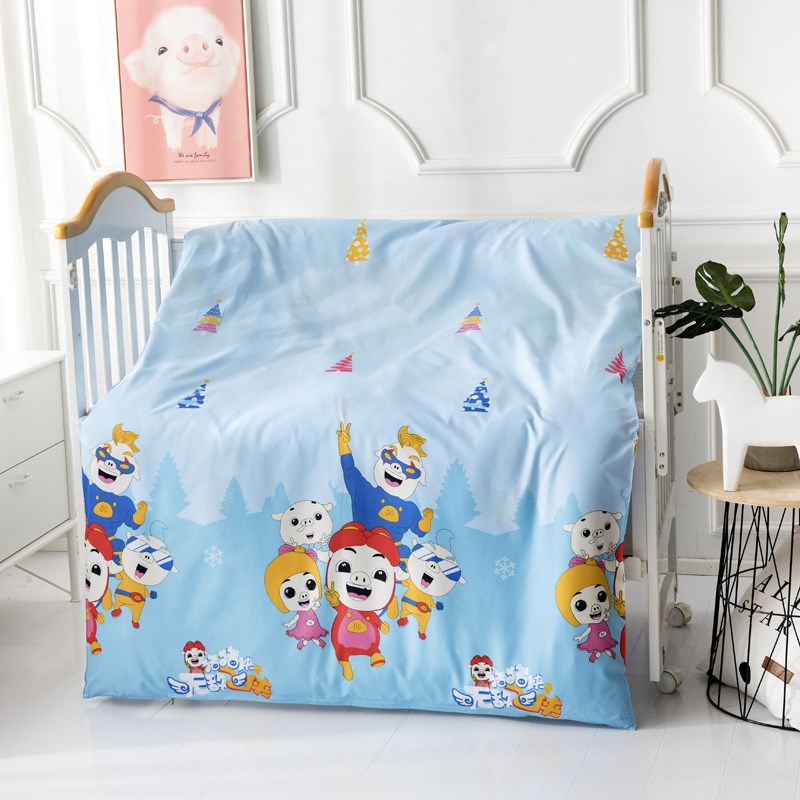 Chăn trẻ em một mảnh mẫu giáo trẻ mẫu giáo 1,2m bé hoạt hình chăn cát không bông 120 × 150cm - Quilt Covers chăn lụa tơ tằm