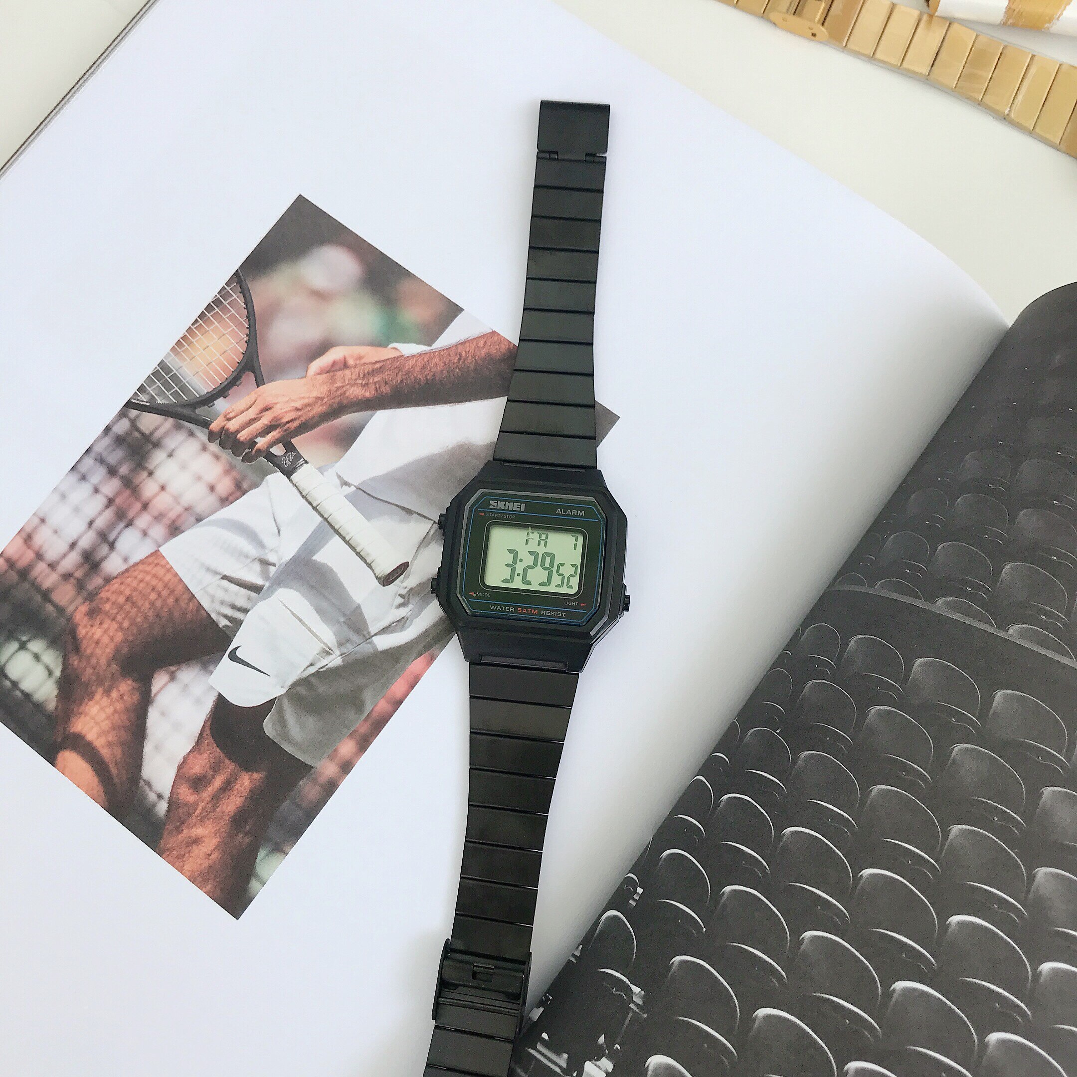 Digital Quartz Watch For Students Harajuku Style Rectangular_voghion.com