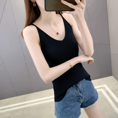 Бюстгальтер-топ, белая короткая трикотажная майка топ без рукавов, 2020, популярно в интернете, облегающий крой, эффект подтяжки