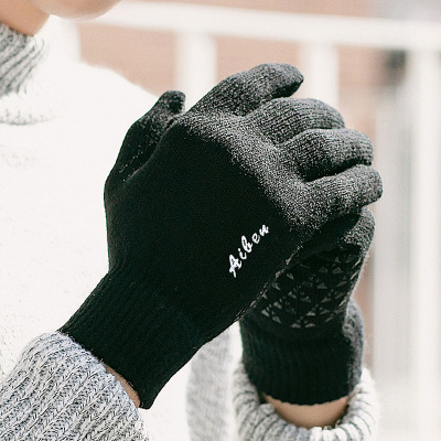 【劲卡龙】冬季防水加绒保暖皮手套