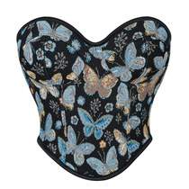 Европейское и американское название Yuanyuan-style blue Butterfly pattern obliterating with laums body-cering