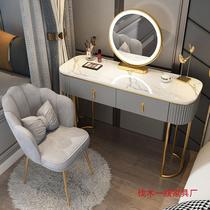 Italian dressing table bedroom modern and simple 2024 new light luxury small dressing table master bedroom desk mirror integrated
