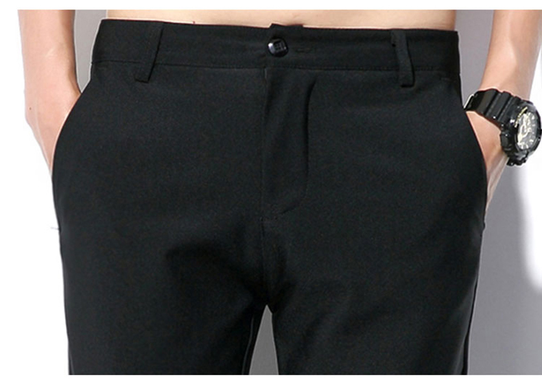 Quần voan crop top nam xu hướng phiên bản Hàn Quốc của quần lọt khe siêu mỏng phù hợp với quần trẻ trung thoải mái - Suit phù hợp quần tây nam đẹp