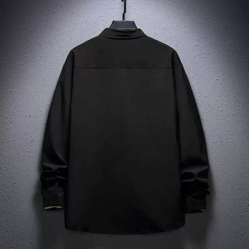 Шелковая трендовая рубашка для школьников, осенняя, оверсайз, в корейском стиле