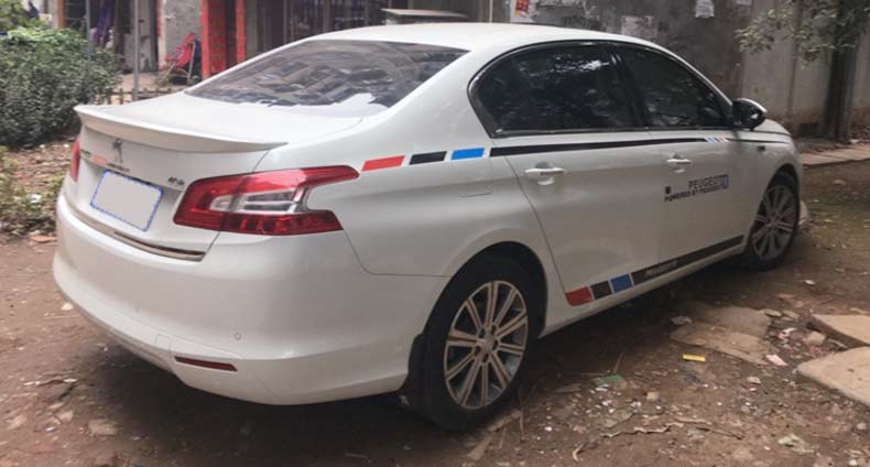 Dành riêng cho đuôi Peugeot 408 14-16 đuôi 408 mới được sửa đổi đặc biệt mà không cần sơn đục lỗ - Sopida trên duoi gio xe oto