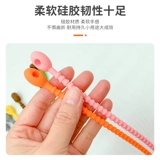 Силиконовые кабельные стяжки с веревкой, мощный универсальный шнур питания