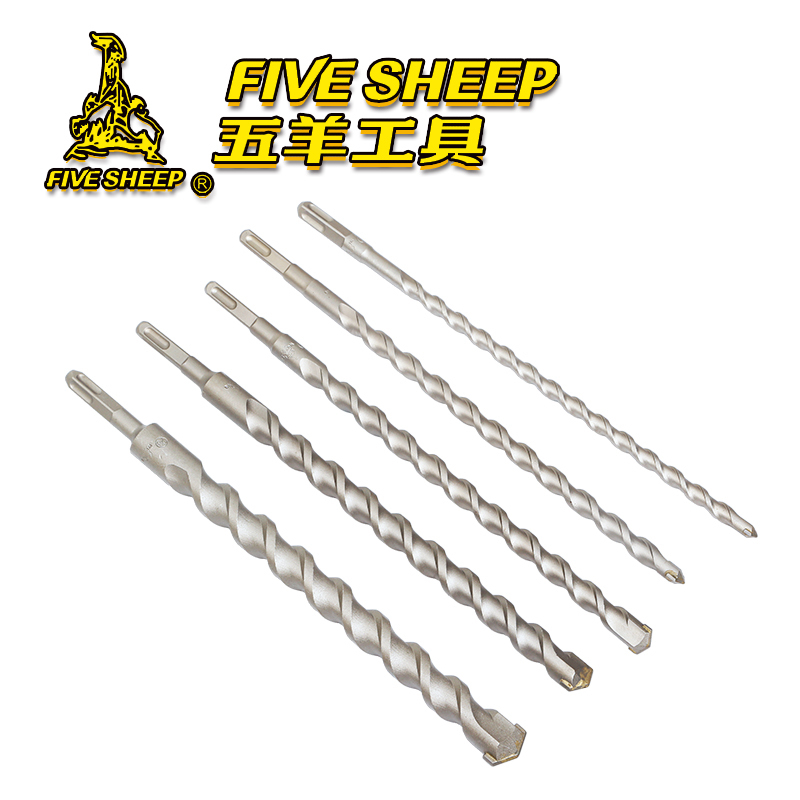 Wuyang Electric Hammer Drill Bit Extended Impact Drill Bit Concrete Electric Drill Hexagonal Round Handle Four Pit Four Cao Tile Non-standard Drill