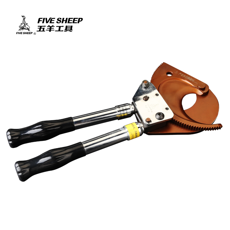 Wuyang German gear scissors ratchet cable cut crescent scissors steel strand cut industrial grade wire cutter cable cut
