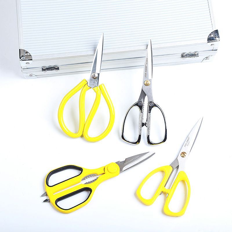 Five Sheep Stainless Steel Scissors Germany Import Industrial Grade Home Clippers Multifunction Alloy Tailor Cut and cut garlic