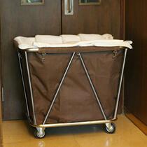 Cleaning car room hotel wheel cart cloth truck work car multifunctional cloth bag trolley