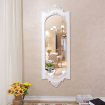 Wall European cloakroom wall simple living room fitting mirror bedroom dressing mirror Wall Wall indoor floor standing