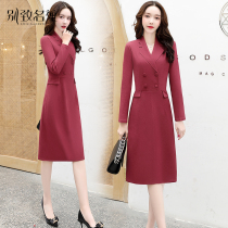 2020 Fall new Career Package Hip Temperament Fashion Trends Womens Dress Light Ripened to the bottom of a dress