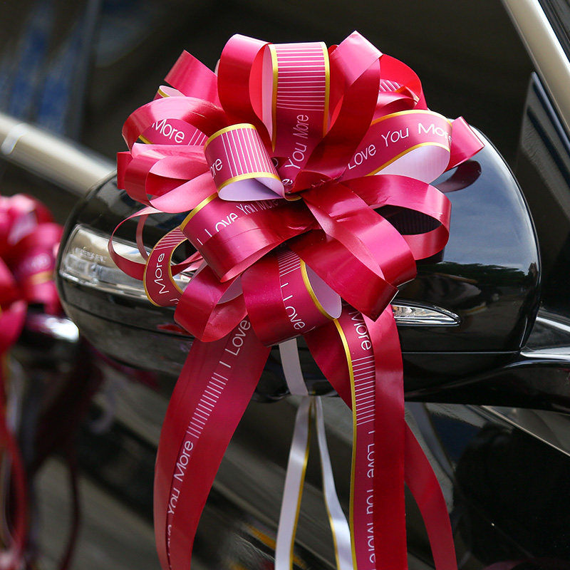 Shop decoration items Decorative Spherical Hand-pulled Flowers Butterfly Knot Supermarket Sloth Color With Venue Arrangement Silk Ribbon Pumping Flowers