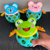 Baby hand grabbing ball baby digging hole toy ball 3-6-9-12 months educational soft rubber 0-1 year old boy and girl