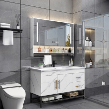 Simple and intelligent floor to ceiling ceramic integrated washbasin, washbasin, washbasin, and storage cabinet combination for bathroom and washbasin