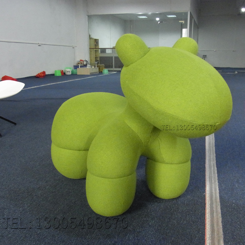 Color Cloth Customizable Fiberglass Rack Toy Puppy Small Horse Animal Children Toddler Kindergarten Kindergarten Kindergarten