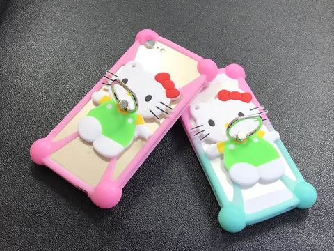 Tăng dày của mới kháng thả silicone tay áo Kitty mèo phổ phổ vỏ silicone làm điện thoại di động điện thoại di động phổ thông - Phụ kiện điện thoại di động linh kiện điện thoại giá sỉ