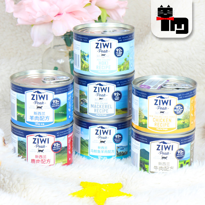 Earth cat pet New Zealand ZiwiPeak Zi Yi Peak staple food cat can 185g6 12 cans mixed fight cat