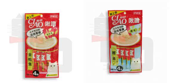 Thú cưng mèo đất Inabao CIAO Miao Hao 啾 4 Gói vào một con mèo mèo ăn nhẹ chất lỏng mèo thưởng thịt bùn hạt catsrang cho mèo con