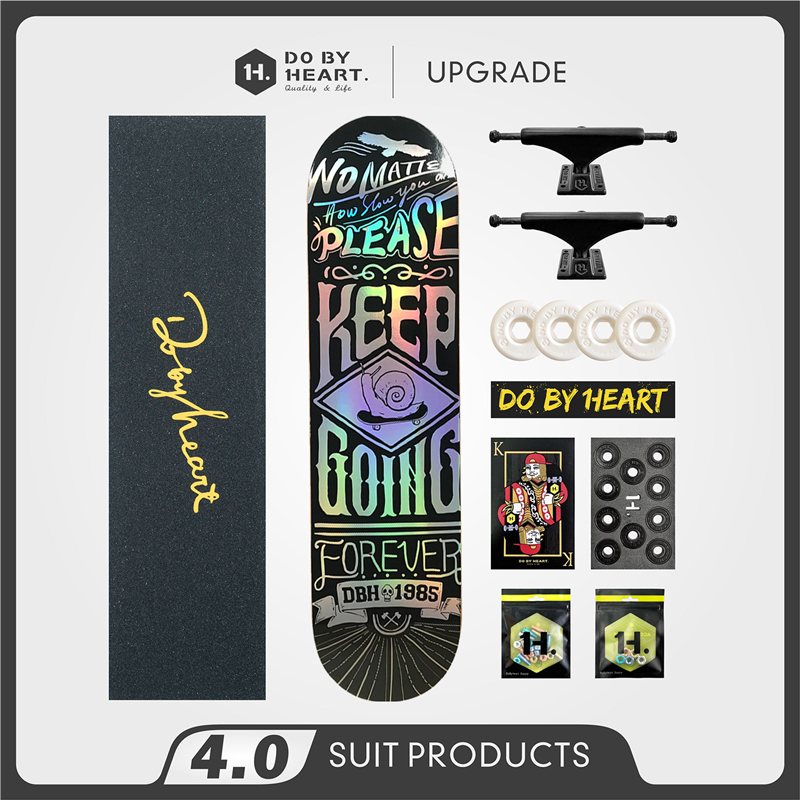 DBH professional import Canadian maple double alice skateboard dobyheartX1985 skateboard store joint cooperation models