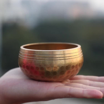 Songbowl Nepal Handmade Buddha Soundbowl Bowl Small Number Yoga Meditation Sound Therapy Bowl Quietly bowl Bronze Chime Stones and Bronze Stone-Ware Pendulum