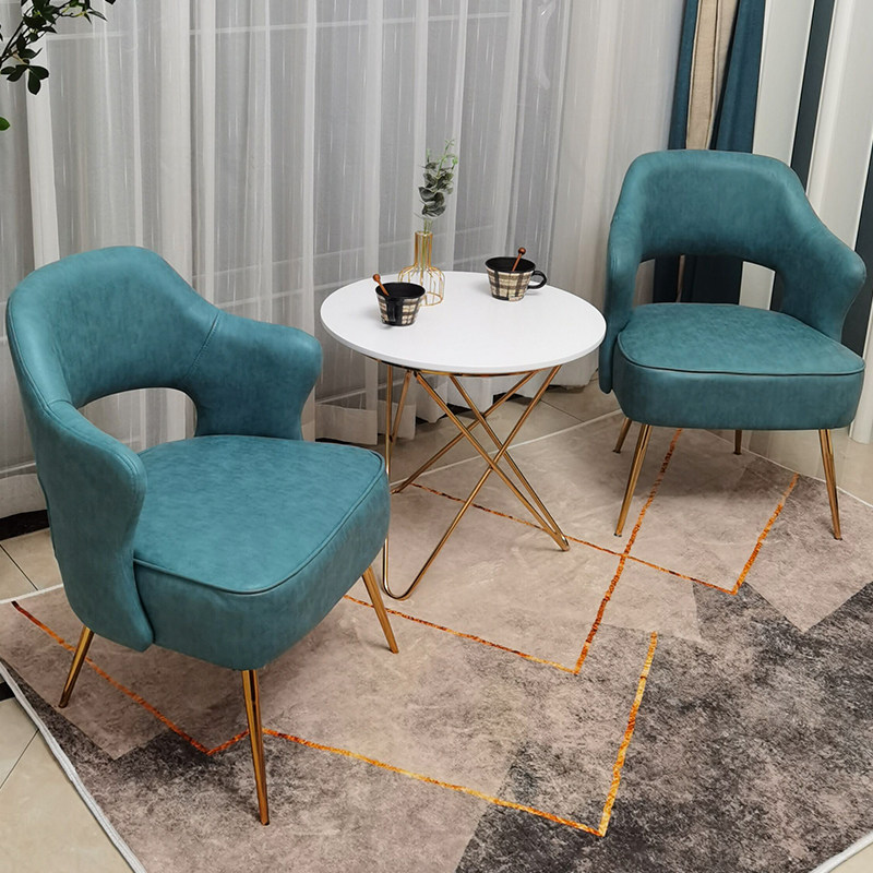 Single sofa chair technology cloth net red light luxury modern minimalist Nordic bedroom balcony three-piece leisure small chair