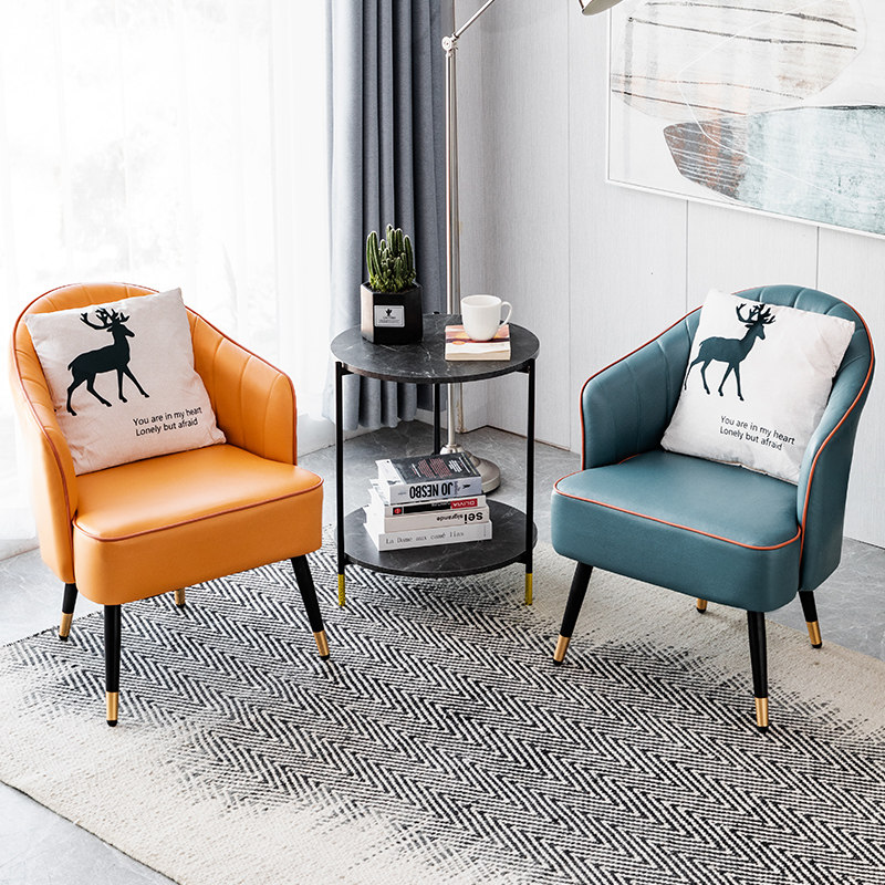 Balcony Small Table And Chairs Three Sets Tea Table Combination Minima Home Casual Single Sofa Chair One Table Two Chairs Light Lavish