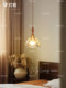Lanji French Retro Glass Chandelier Restaurant Three-Head Simple Solder Lamp Creative Bar Personalized Bedside Small Chandelier