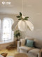 Lamp Master's Exclusive Designer Fairy Flower Chandelier, New Leaf-Shaped Dining Room Lighting, Cream-Style Bedroom Bedside Pendant Light