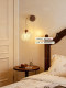 French-Style Vintage Bedroom Bedside Pendant Wall Lamp with Three-Dimensional Petals, Corridor Wall Lamp, Living Room Sofa Background Decorative Lamp