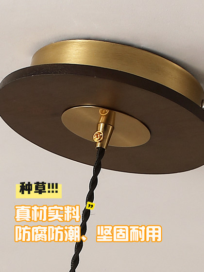 Medieval Style Retro Bedroom Bedside Chandelier American Bedroom Atmosphere Glass Bar Aisle Corridor Entrance Chandelier