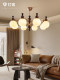 French-Style Mid-Century Living Room Chandelier, American Retro Solid Wood High-End Dining Room 2025 New Model, Whole House Zhongshan Lighting Fixtures