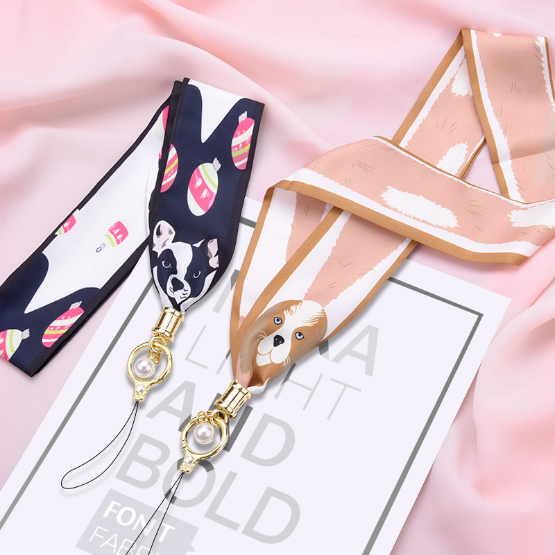 Mobile phone sling hanging accessories hanging neck rope hanging neck rope pendant net red mobile phone hanging pendant personality creative hanging neck with long version Apple Huawei sling hanging neck type accessories sturdy and durable