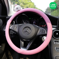 Розовый руль, из хлопка и льна