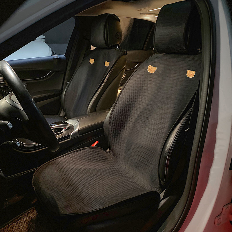 Car Cushions Creative Cotton Linen Breathable Integrated Seat Cover All Season Universal Seat Cushion Interior On-board Summer Fart Mat Woman