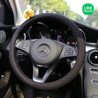 Куриный курица черный хлопок и льняное рукав рулевого колеса