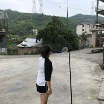 Badminton trainer Single badminton rebound practice Childrens portable one-person sparring trainer Household