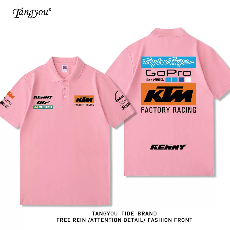 Мужская летняя спортивная поло для отдыха по индивидуальному заказу, гоночная машина