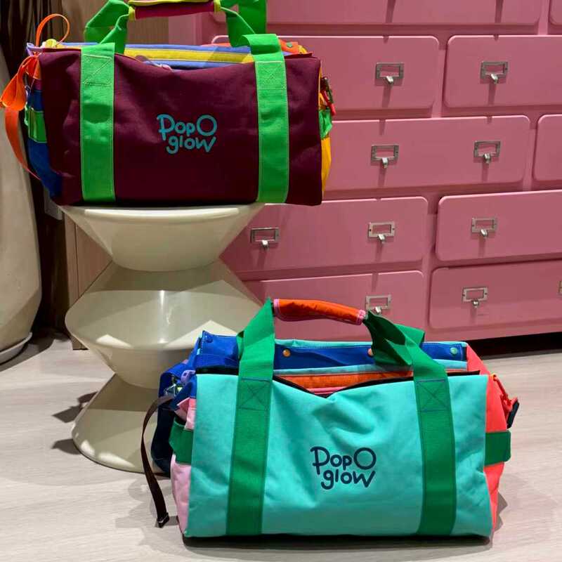 Popoglow Outdoor Dopamine Handbag Crossbody Bag Versatile Fashion Backpack Fitness Travel Sports Tennis Bag