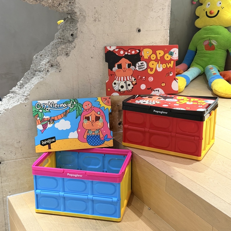 Mermaid Little Crybaby Dopamine Folding Home Trendy Storage Box Outdoor Cartoon Camping Basket Office Organizer Mermaid Little Crybaby Dopamine Folding Home Trendy Storage Box Outdoor Cartoon Camping Basket Office Organizer