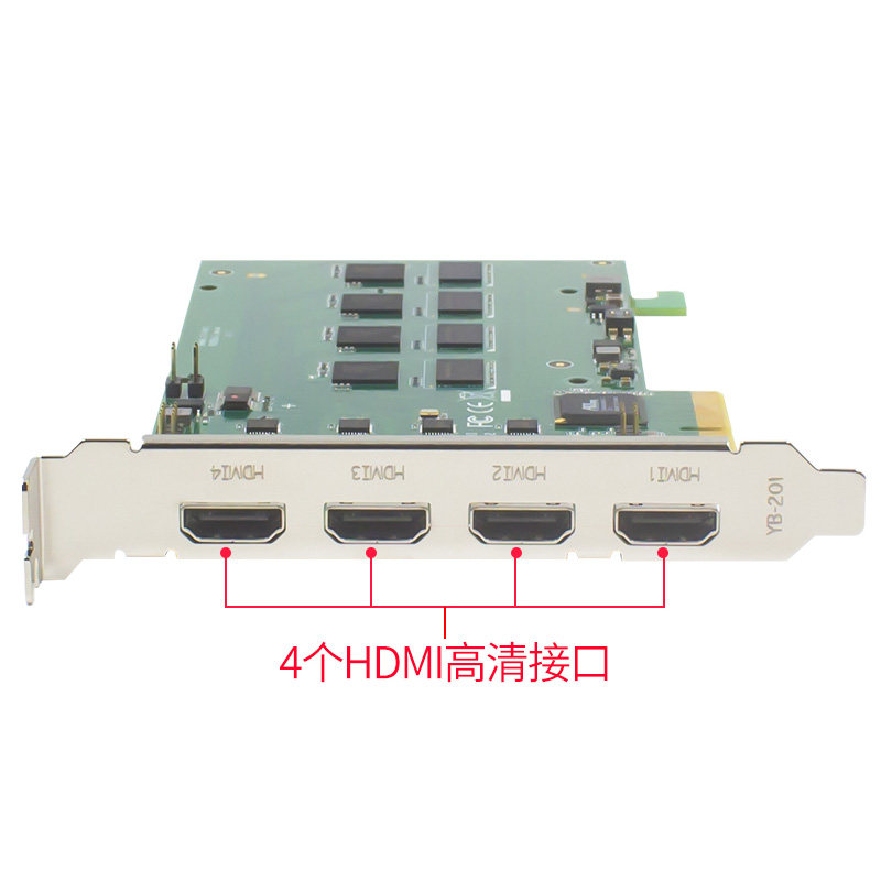 The Tiantron Hengda TC 542N4 hdmi high-definition mining collection card 4 road film conference live broadcast of the pcie computer picture