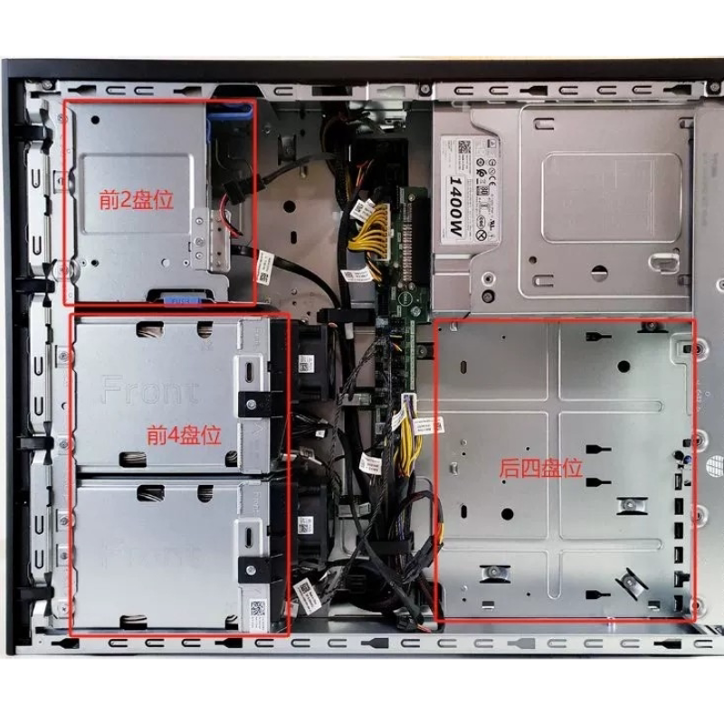 Dell T7920 Workstation Expansion Rear-Mounted Four-Bay Kit Four-Bay Cage Sata Sas