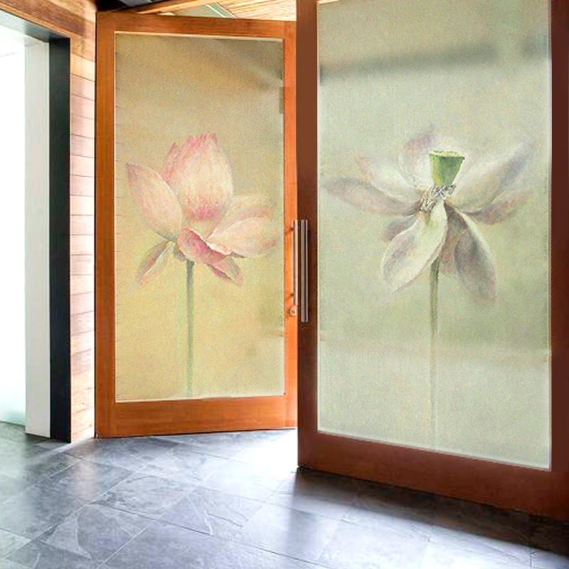 Glass stickers electrostatic window decals window decals paper sliding door dressing room window glass film anti-glare glass stickers