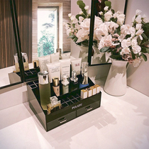 Light luxury simple dressing table storage box sink table desktop skin care products perfume acrylic lipstick box home