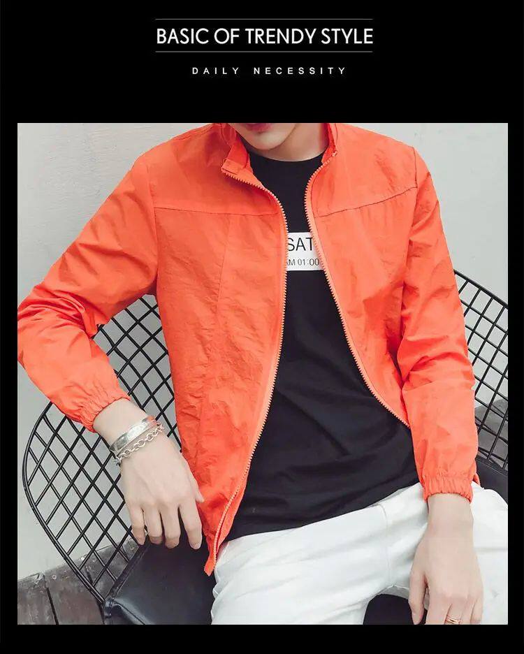 Одежда модная солнца защиты ection breathable cool thin windbreaker jackets big size b10